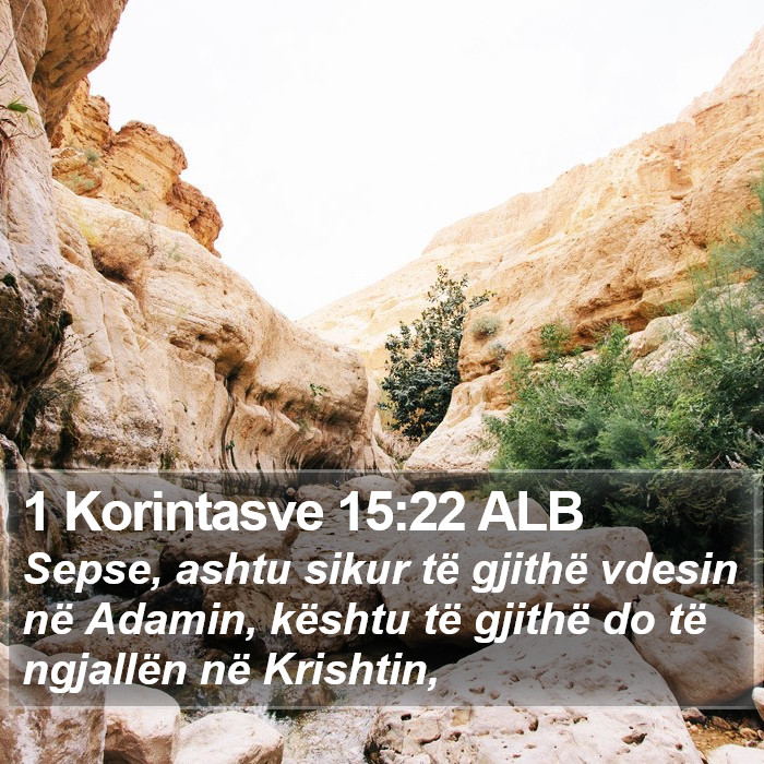 1 Korintasve 15:22 ALB Bible Study