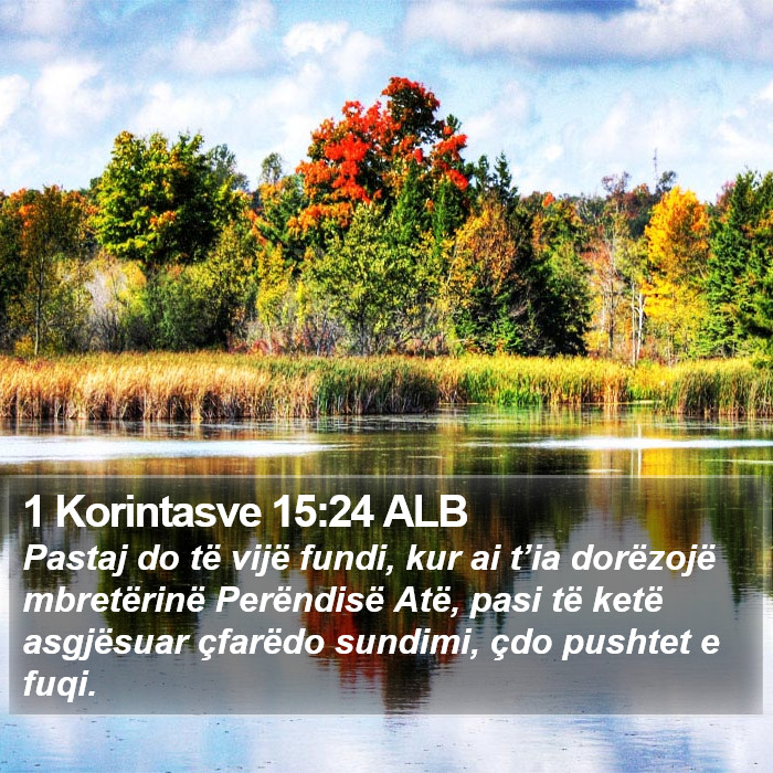 1 Korintasve 15:24 ALB Bible Study