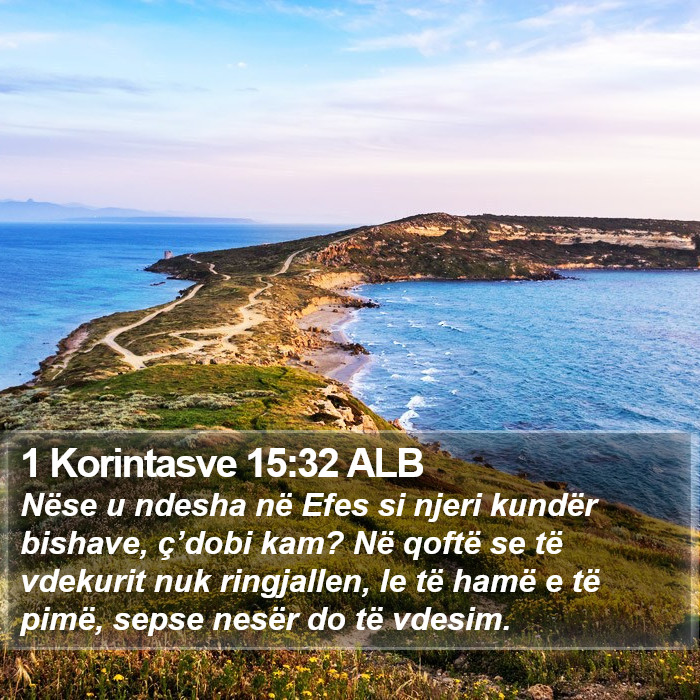 1 Korintasve 15:32 ALB Bible Study