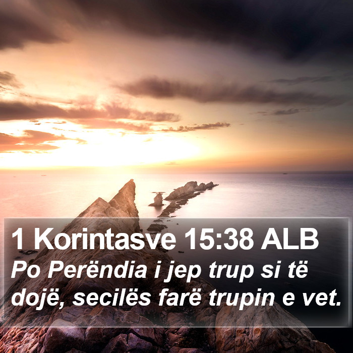 1 Korintasve 15:38 ALB Bible Study