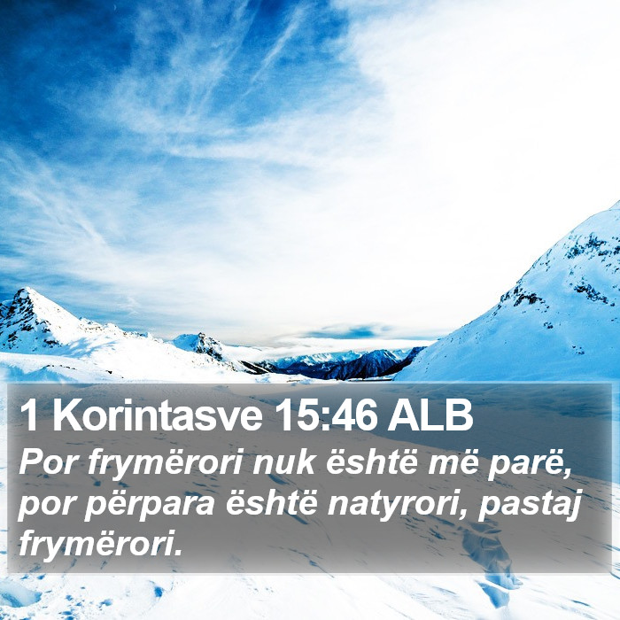 1 Korintasve 15:46 ALB Bible Study