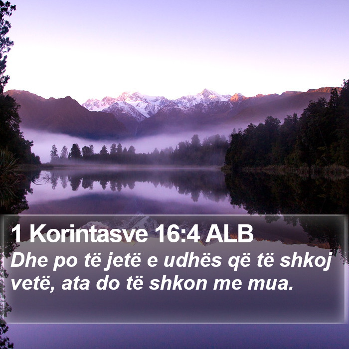 1 Korintasve 16:4 ALB Bible Study