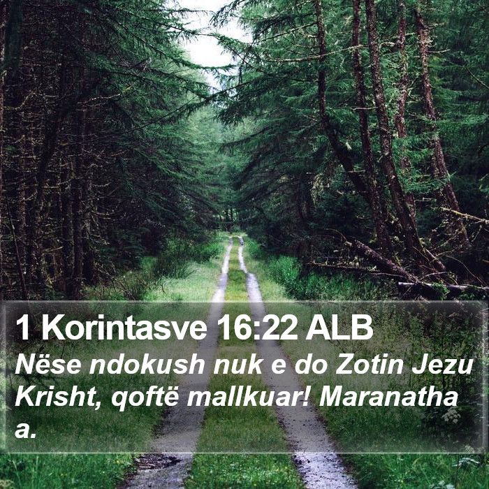 1 Korintasve 16:22 ALB Bible Study