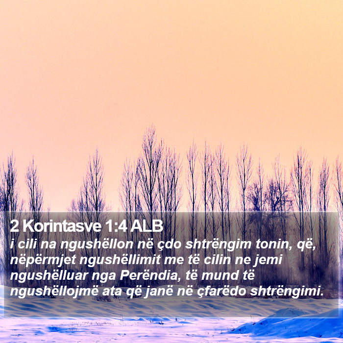 2 Korintasve 1:4 ALB Bible Study