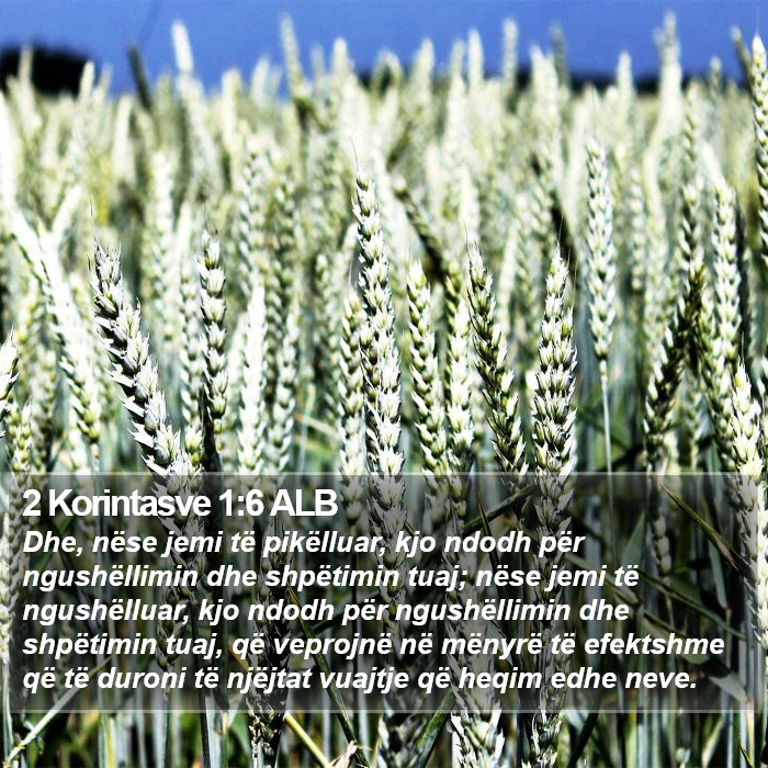 2 Korintasve 1:6 ALB Bible Study