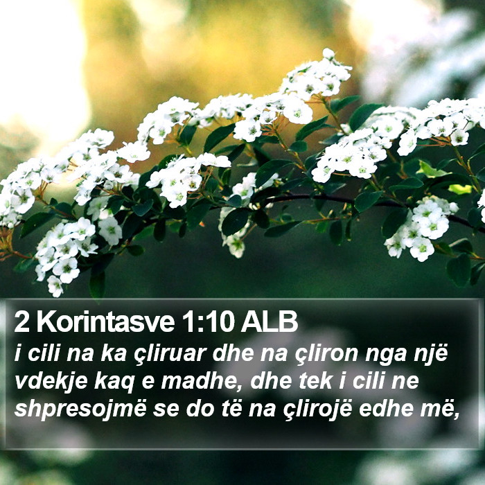 2 Korintasve 1:10 ALB Bible Study