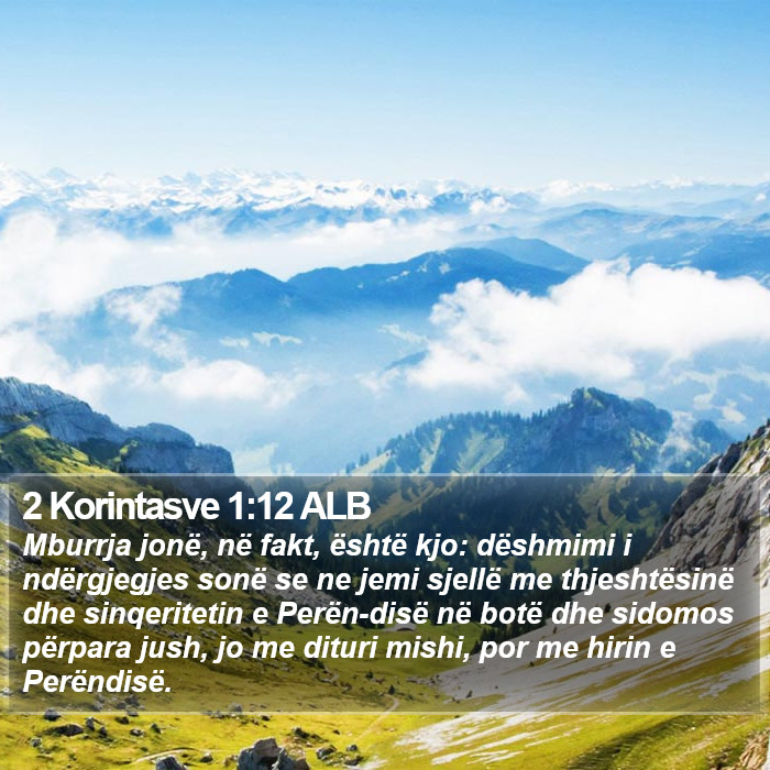 2 Korintasve 1:12 ALB Bible Study