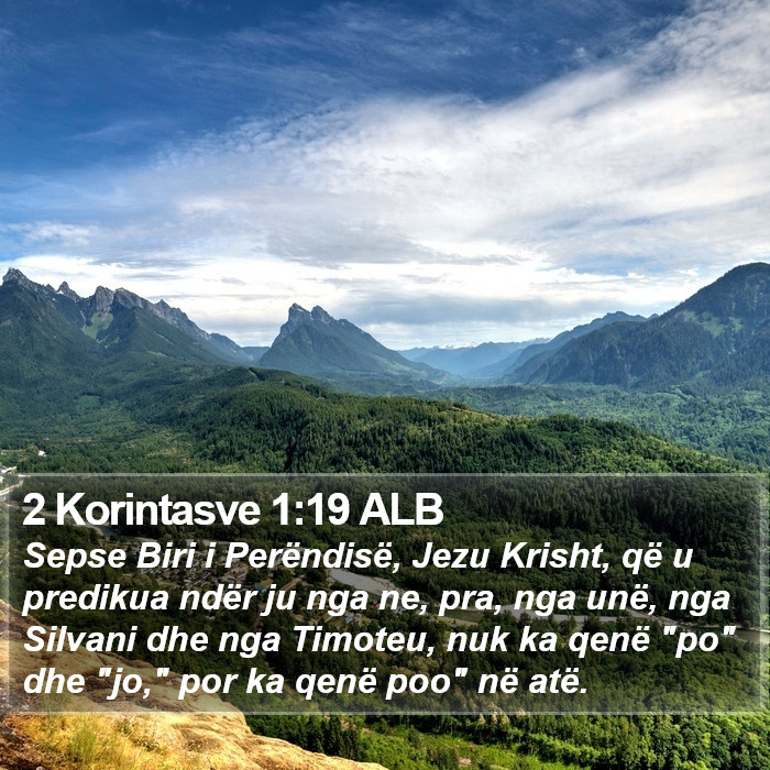 2 Korintasve 1:19 ALB Bible Study