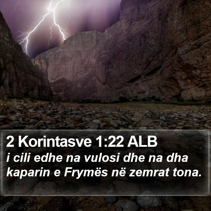 2 Korintasve 1:22 ALB Bible Study