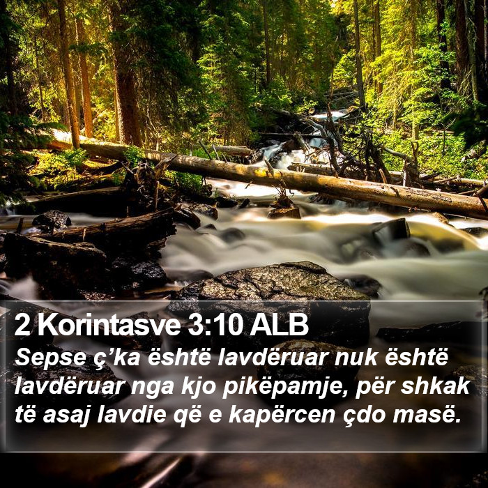 2 Korintasve 3:10 ALB Bible Study