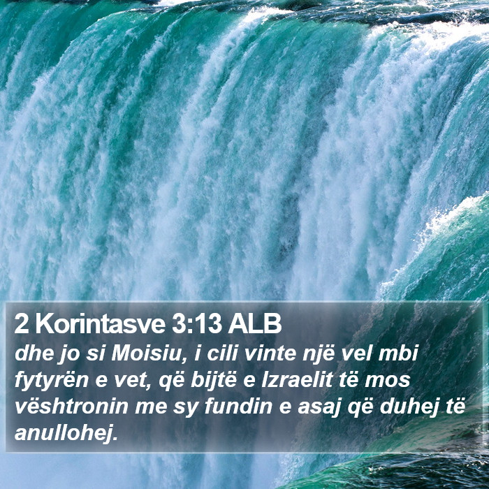 2 Korintasve 3:13 ALB Bible Study