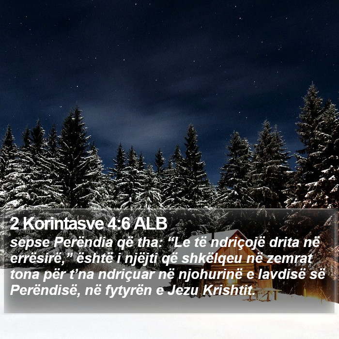 2 Korintasve 4:6 ALB Bible Study