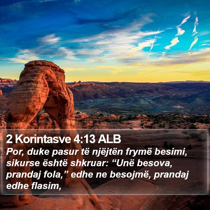 2 Korintasve 4:13 ALB Bible Study