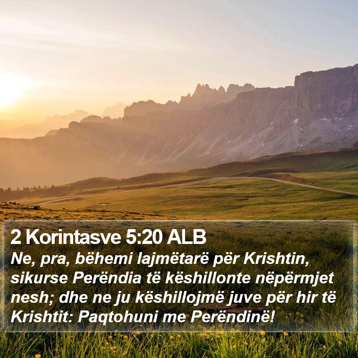 2 Korintasve 5:20 ALB Bible Study