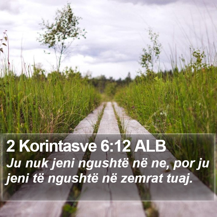 2 Korintasve 6:12 ALB Bible Study