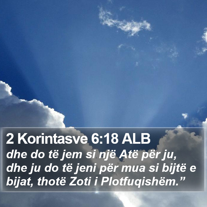 2 Korintasve 6:18 ALB Bible Study