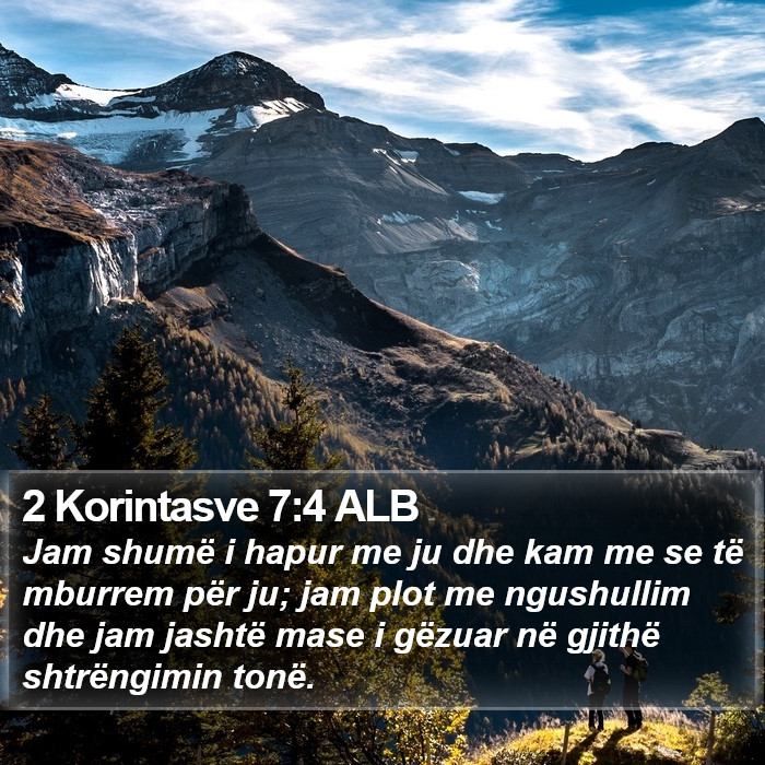 2 Korintasve 7:4 ALB Bible Study