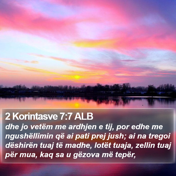 2 Korintasve 7:7 ALB Bible Study