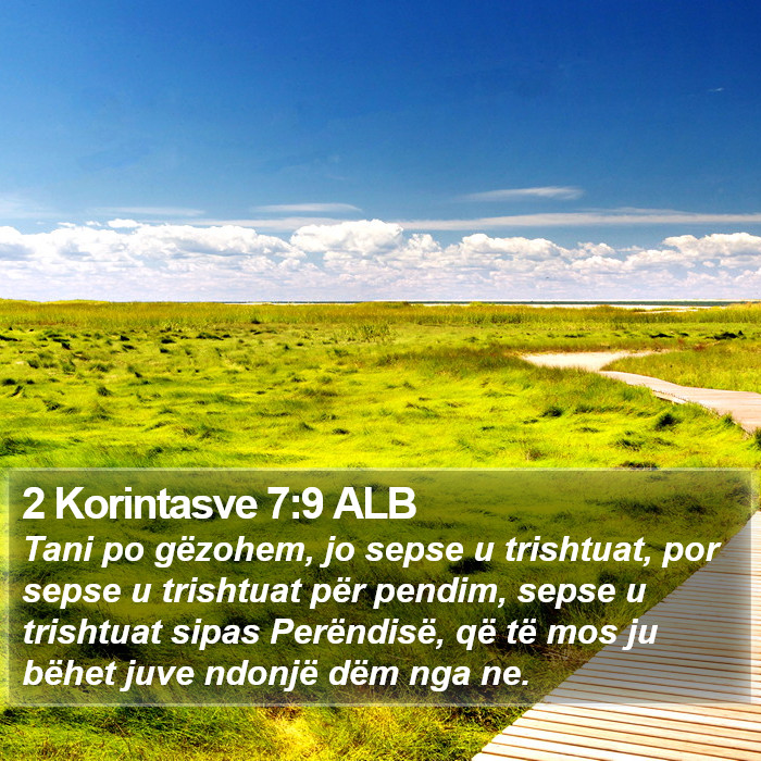 2 Korintasve 7:9 ALB Bible Study