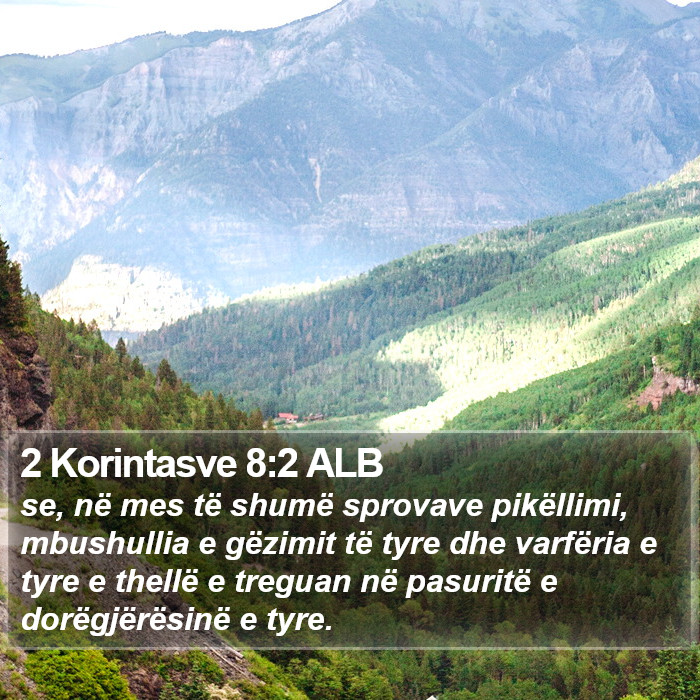 2 Korintasve 8:2 ALB Bible Study