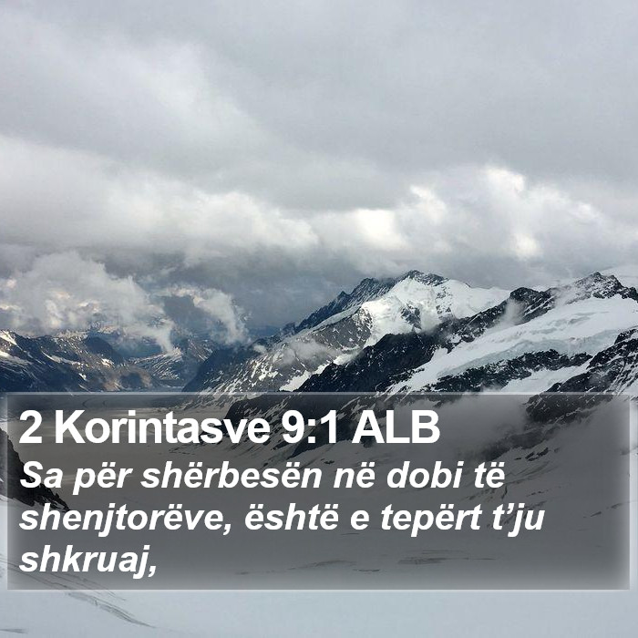 2 Korintasve 9:1 ALB Bible Study