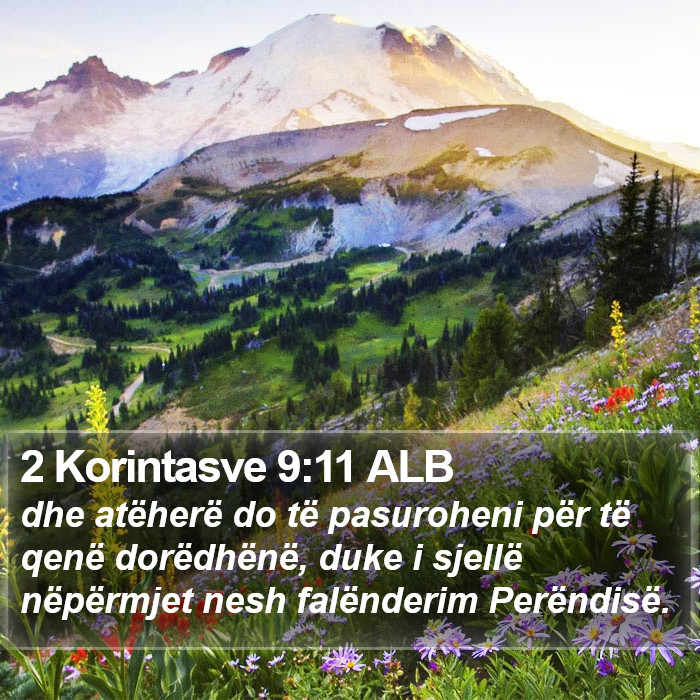 2 Korintasve 9:11 ALB Bible Study