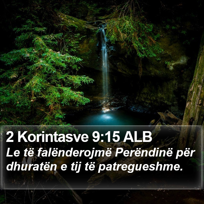 2 Korintasve 9:15 ALB Bible Study