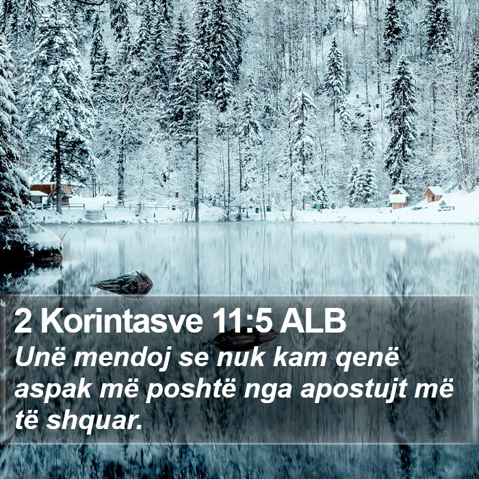 2 Korintasve 11:5 ALB Bible Study