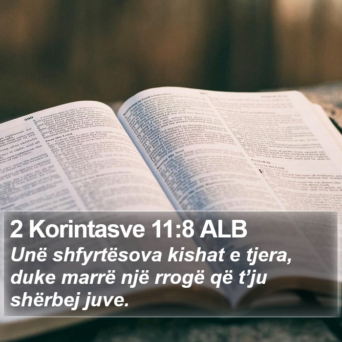 2 Korintasve 11:8 ALB Bible Study