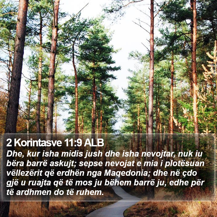 2 Korintasve 11:9 ALB Bible Study