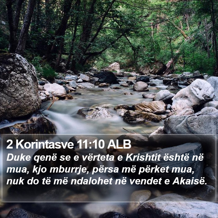 2 Korintasve 11:10 ALB Bible Study