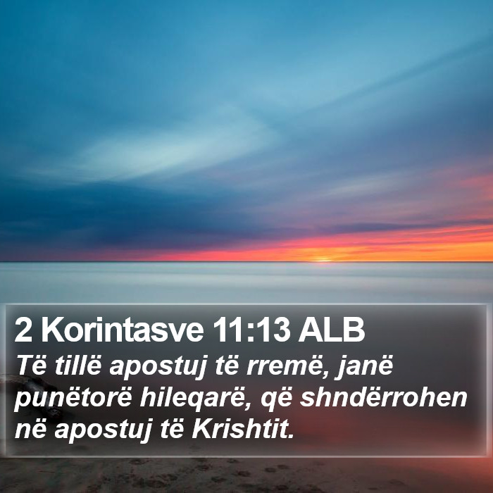 2 Korintasve 11:13 ALB Bible Study