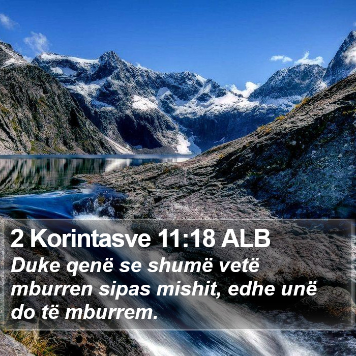 2 Korintasve 11:18 ALB Bible Study