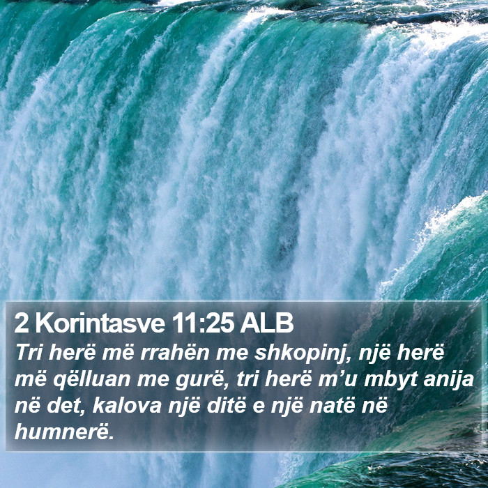 2 Korintasve 11:25 ALB Bible Study