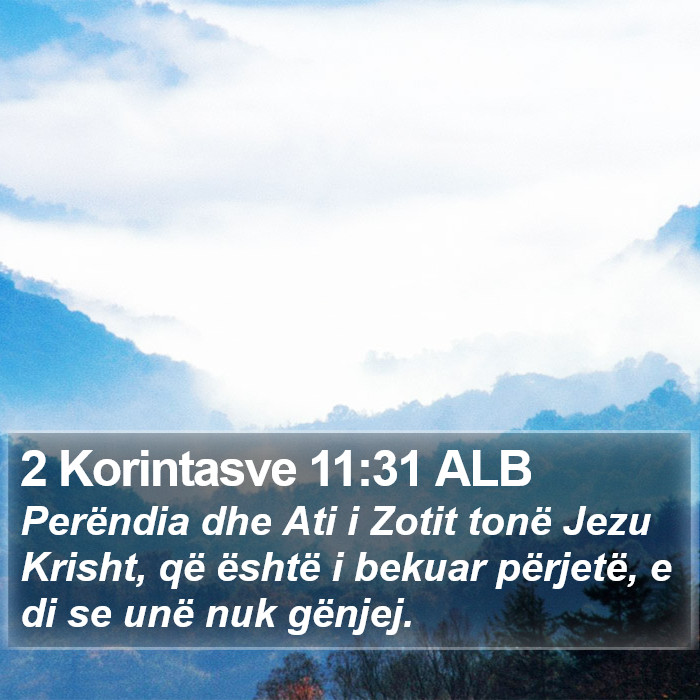 2 Korintasve 11:31 ALB Bible Study