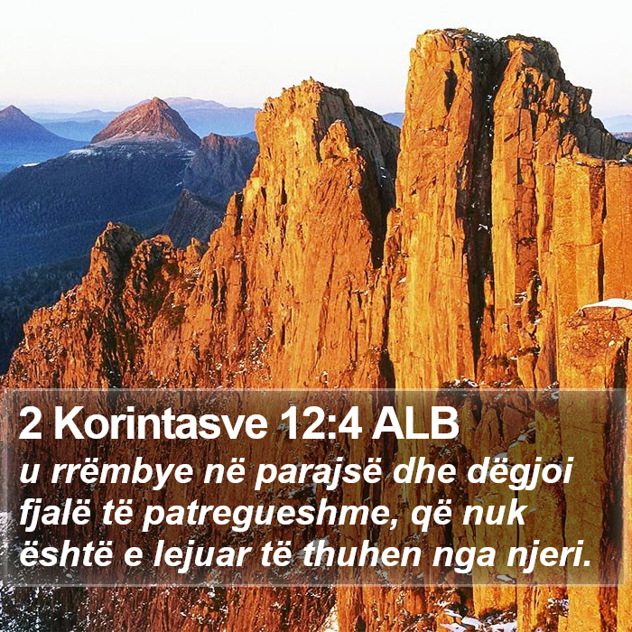 2 Korintasve 12:4 ALB Bible Study