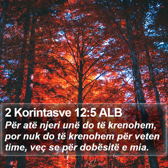 2 Korintasve 12:5 ALB Bible Study