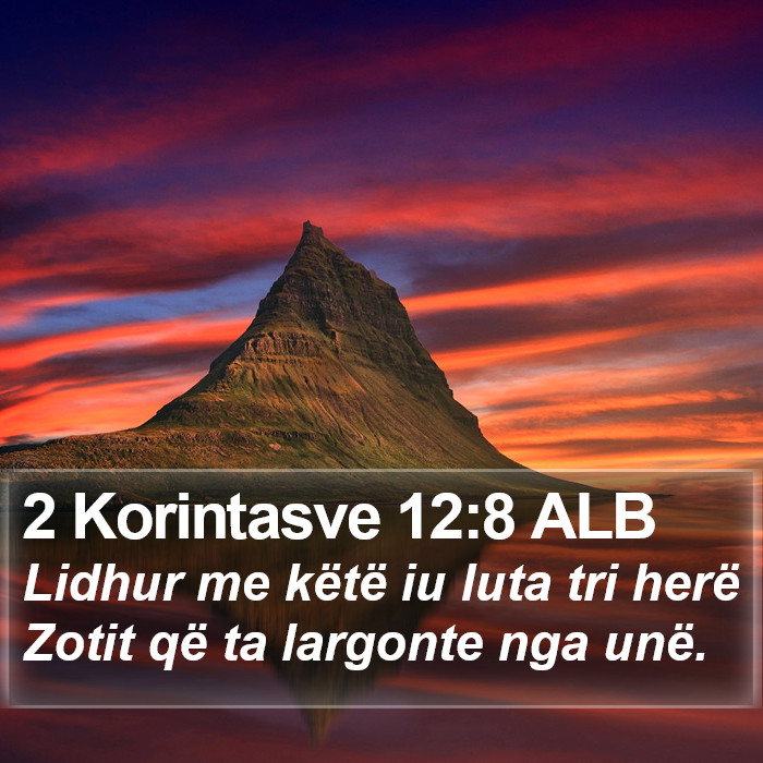 2 Korintasve 12:8 ALB Bible Study