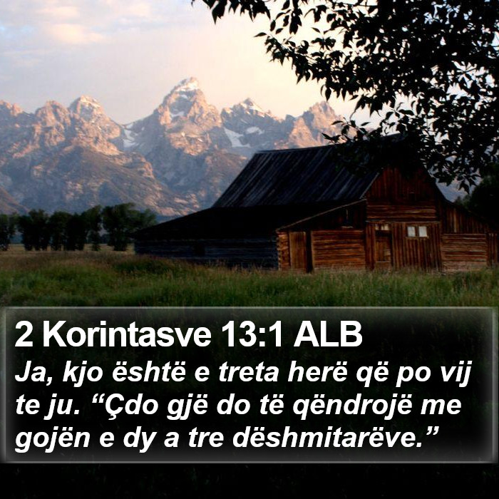 2 Korintasve 13:1 ALB Bible Study