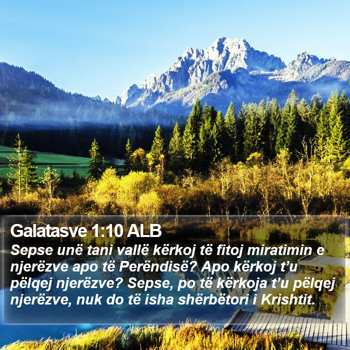 Galatasve 1:10 ALB Bible Study