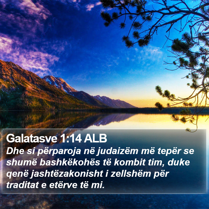 Galatasve 1:14 ALB Bible Study