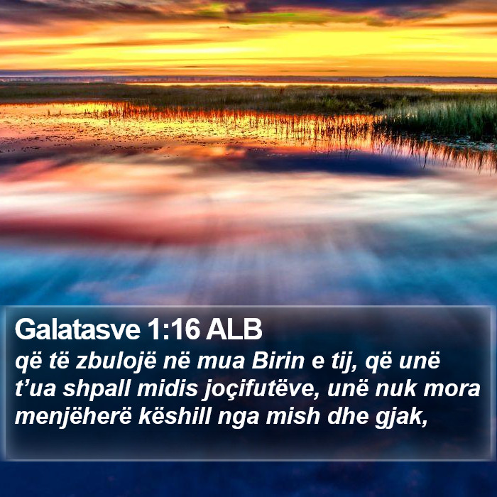 Galatasve 1:16 ALB Bible Study