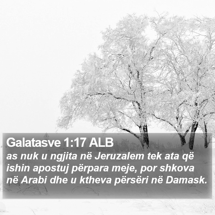 Galatasve 1:17 ALB Bible Study