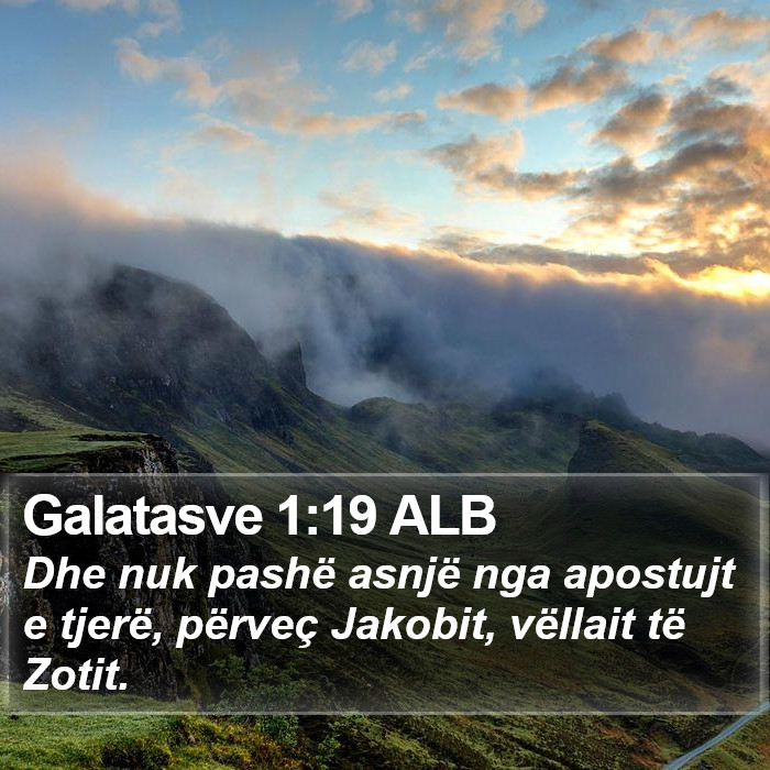 Galatasve 1:19 ALB Bible Study