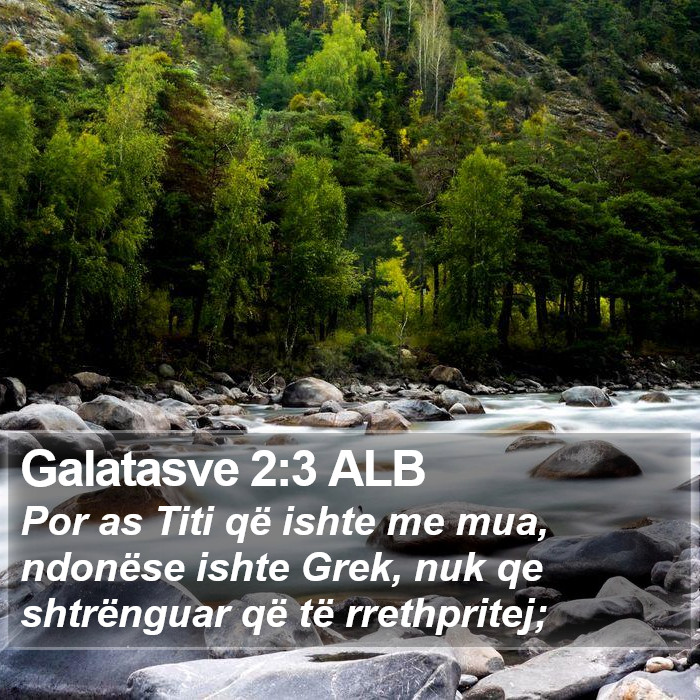 Galatasve 2:3 ALB Bible Study
