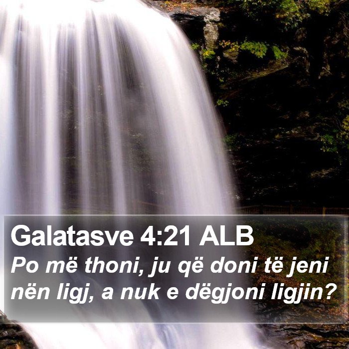 Galatasve 4:21 ALB Bible Study