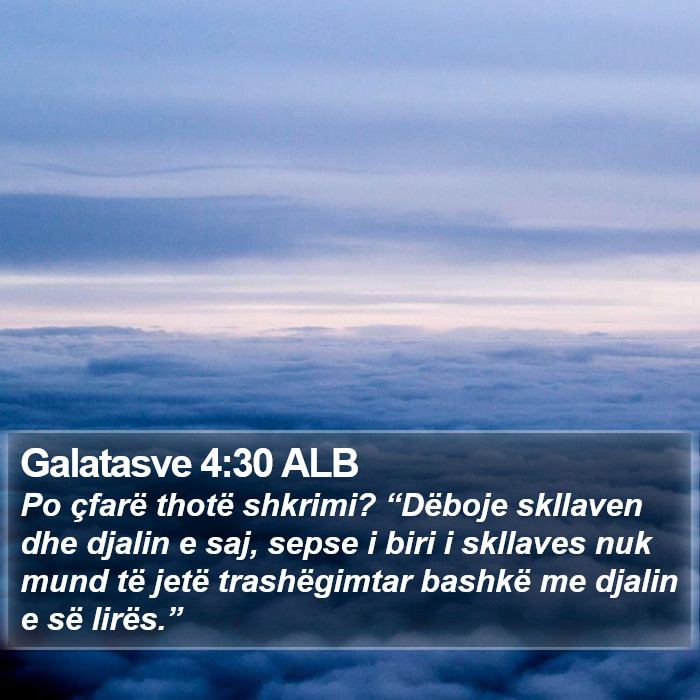 Galatasve 4:30 ALB Bible Study