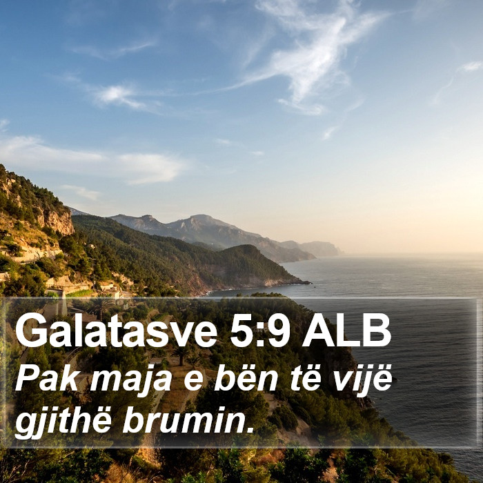 Galatasve 5:9 ALB Bible Study
