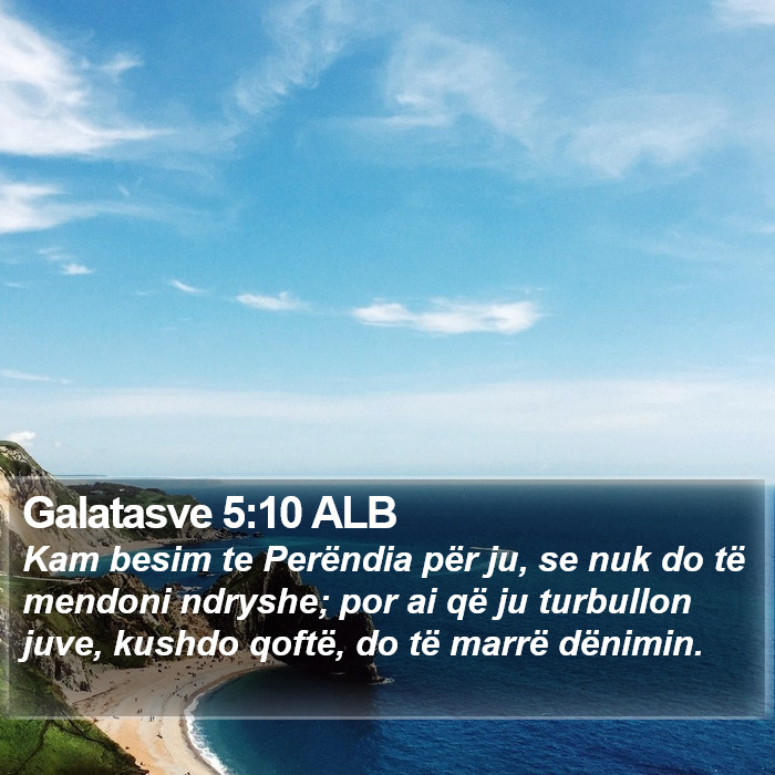 Galatasve 5:10 ALB Bible Study