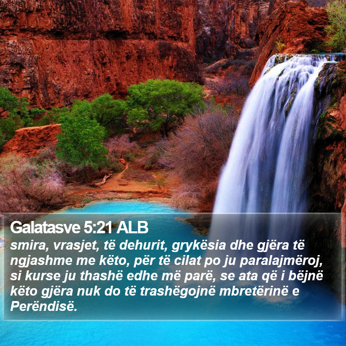 Galatasve 5:21 ALB Bible Study